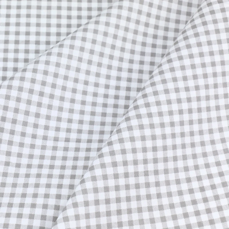 Хлопок, черный, белый, серый цвет, ткань с клетчатым принтом для стеганого шитья, Лоскутная Ткань для детей, сделай сам, для шитья, материал для малышей - Цвет: 09 FA190120-9