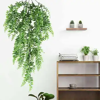

85cm Artificial Green Plant Vines Wall Hanging Fake Leaves Plant for Home Garden Decoration Simulation Orchid Fake Flower Rattan
