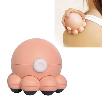 

Hand Held Back and Neck Massager with Heat, Octopus Shape USB Charging Muscle Aches Massager 2 Heat Adjustable for Body Neck
