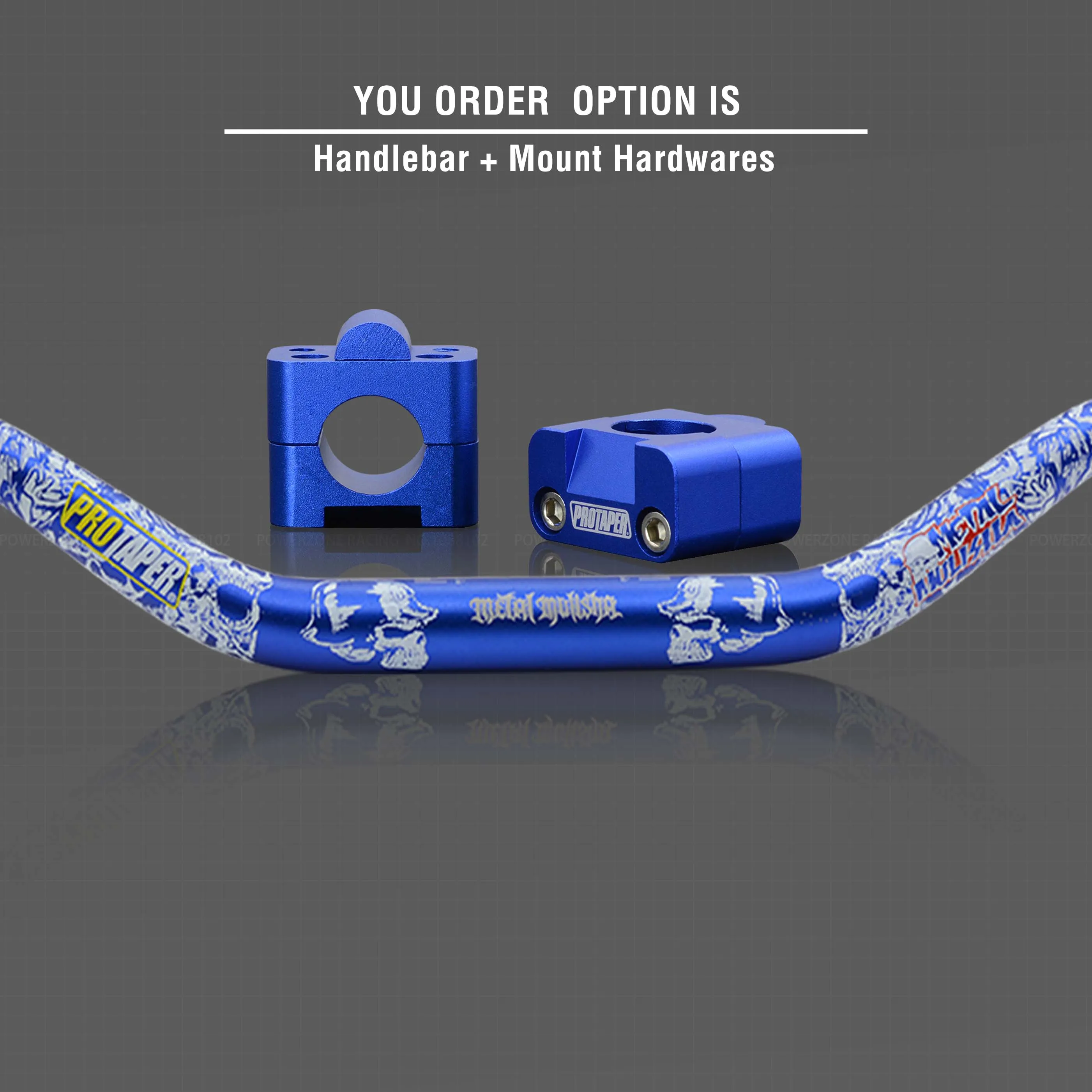 Руль для Pro Taper Pack Bar 1-1/" Классическая дверная ручка барные Колодки Ручки Pit Pro Racing Dirt Pit Bike мотоцикл с адаптер cnc - Цвет: Blue Combo2
