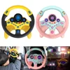Electronic Simulation Steering Wheel With Light And Sound Early Education Puzzle Co-Pilot Sports Car Steering Wheel Toy Boy Gift 2