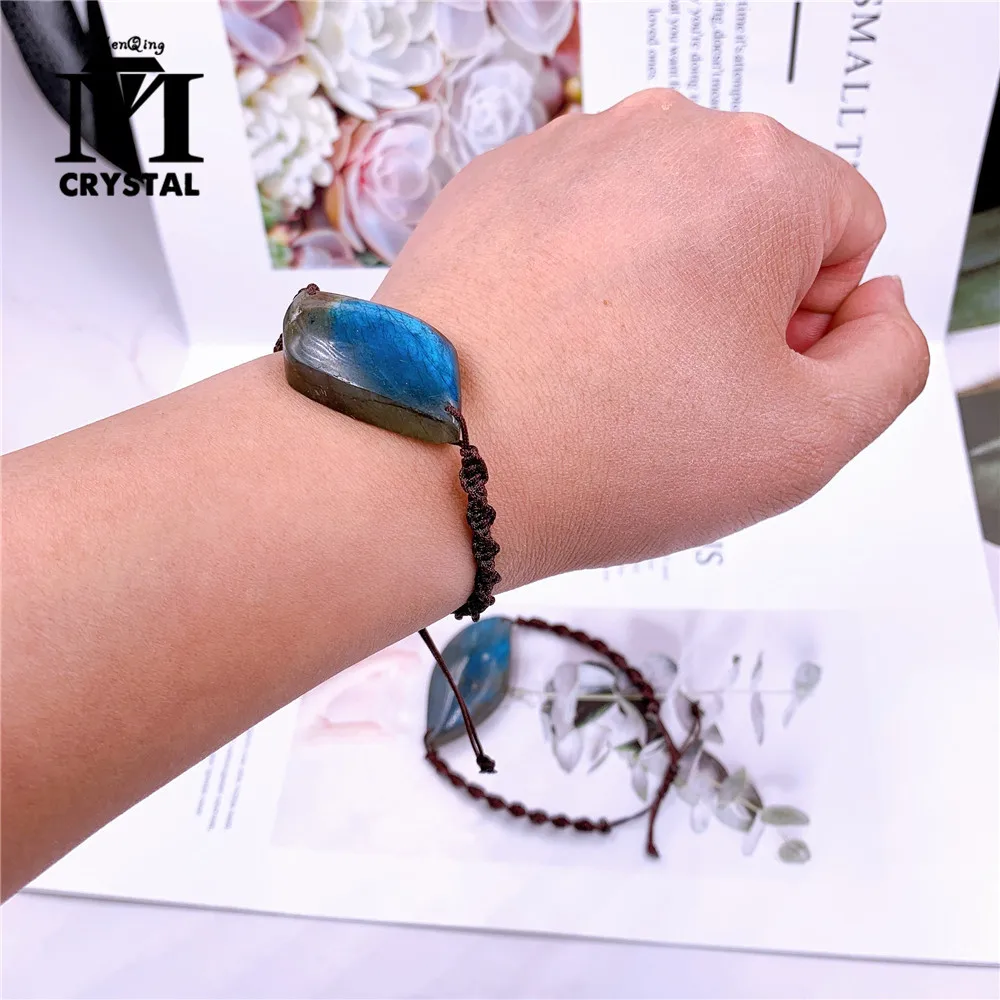 Cristallo Naturale Labradorite Pietra Preziosa Decorazione Del Polso Pietra Di Luna Pietra Di Luna Pietra Di Sole Gioielli Di Meditazione Spirituale