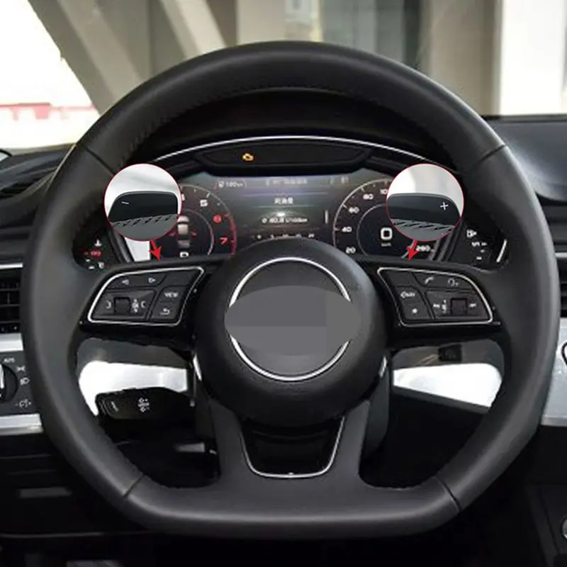 DIY синтетический черный мягкий замшевый чехол рулевого колеса автомобиля для Audi A4(B9) A3(8 V) Avant A1(8X) A5(F5) Sportback Q2