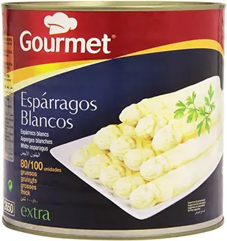 

Gourmet Espárragos Blancos Gruesos 80/100 unidades. Peso neto 2.5 kg