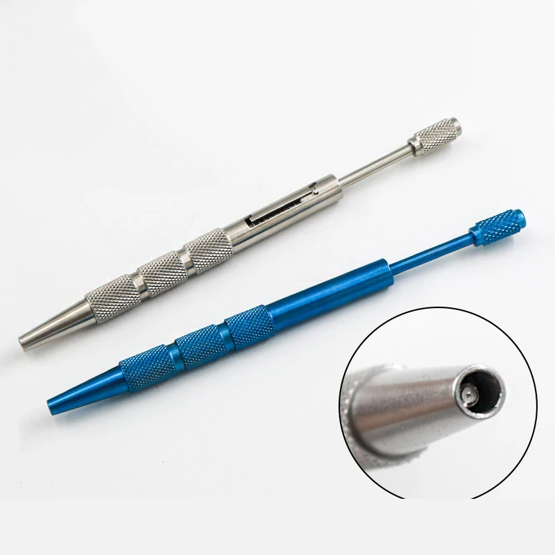 Stainless Steel Titanium Alloy Hair Transplant Instrument Gemstone Handle Hair Implant Knife Medical Surgery hair follicle extractor hair transplant pen