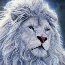 Одинокий Лев 5D алмазная живопись Полная площадь украшение дома ремесло DIY настенное искусство животное Смола мозаичная картина Прямая с фабрики на заказ