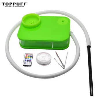 

Toppuff Acrylic Hookah With Led Light Portable All-In-One Shisha Narguile Nargile Sheesha Chicha Accessories