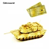 Microworld 3D Metal Puzzle Toys Classic Abrams Tank Model Jigsaw Gift Educational Toy DIY Desktop Christmas Gifts For Adult Teen 3