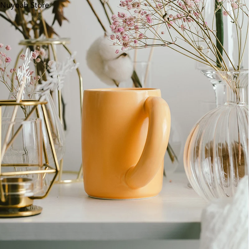 

Nordic светильник класса люкс Керамика кружка Ёмкость 400 мл Творческий Кофе чашки дома кофейная чашка для молока чашка Гостиная украшение дома