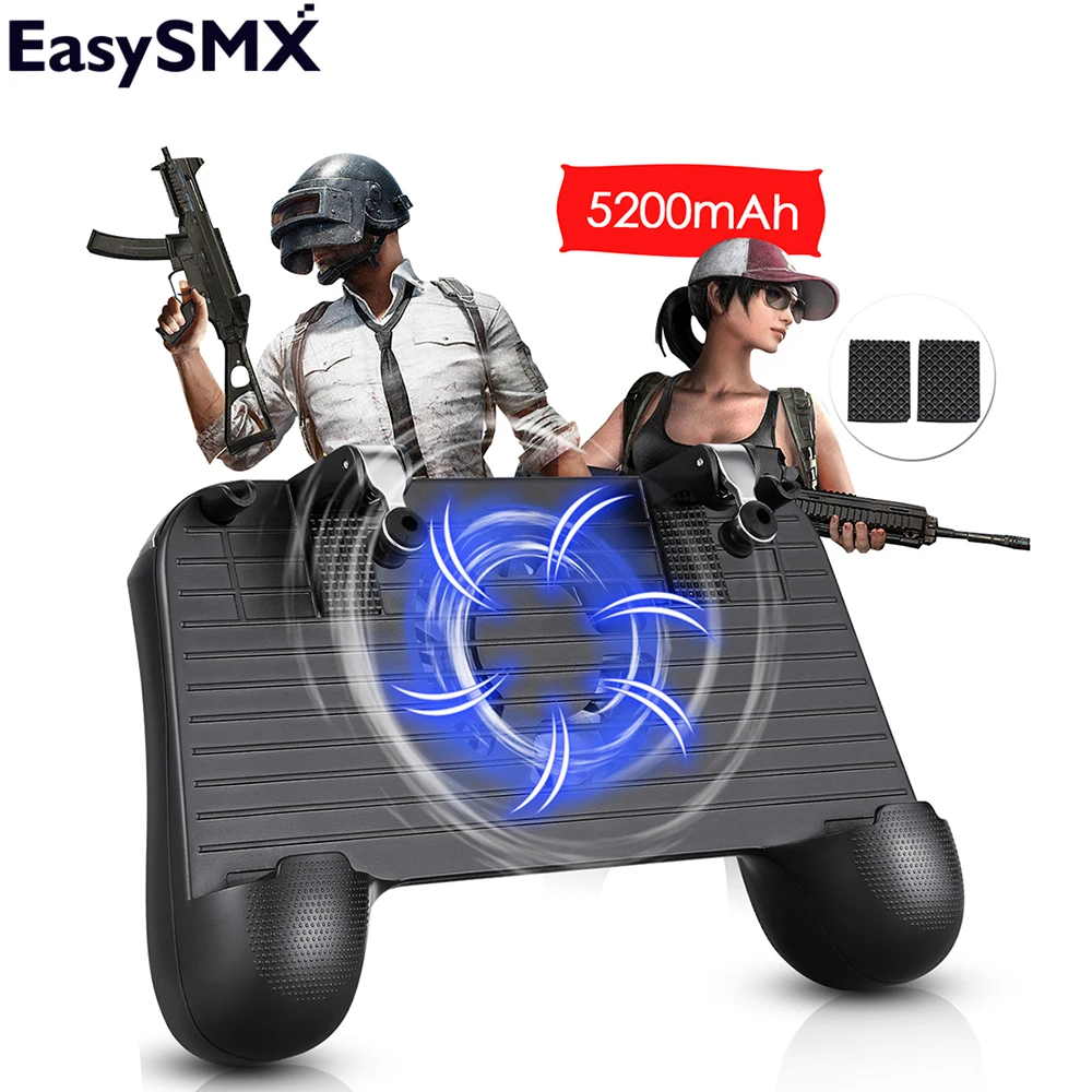 

EasySMX F1 Joystick GamePad Pubg Controller Gamepad Pubg Mobile Trigger L1R1 Phone Holder For iphne Xiaomi Phone