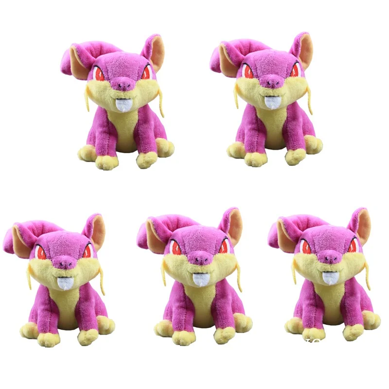 5 шт./компл. аниме серия Пикачу милые Rattata Мягкие плюшевые игрушки куклы для детей Рождественский подарок на день рождения