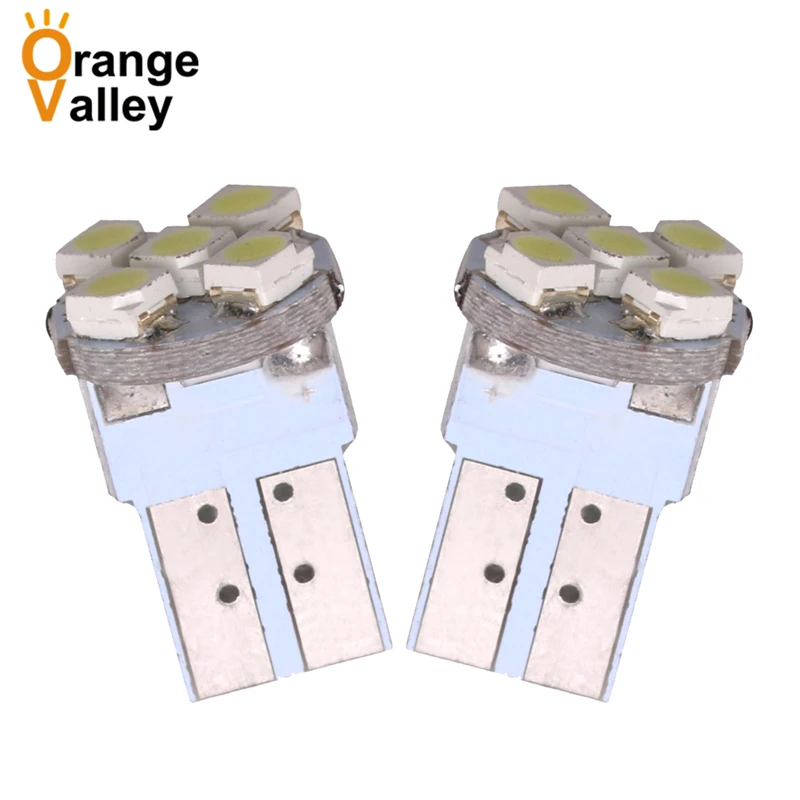 500 шт. оптовая продажа автомобильных светодиодных фар T10 W5W 168 194 Parker 1210 3528 4 SMD 5