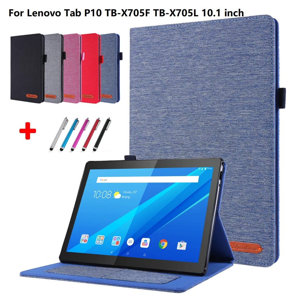 Для Lenovo Tab P10 10 1 чехол для планшета Тонкий флип TB X705F X705L ''защитный Caqa|Чехлы