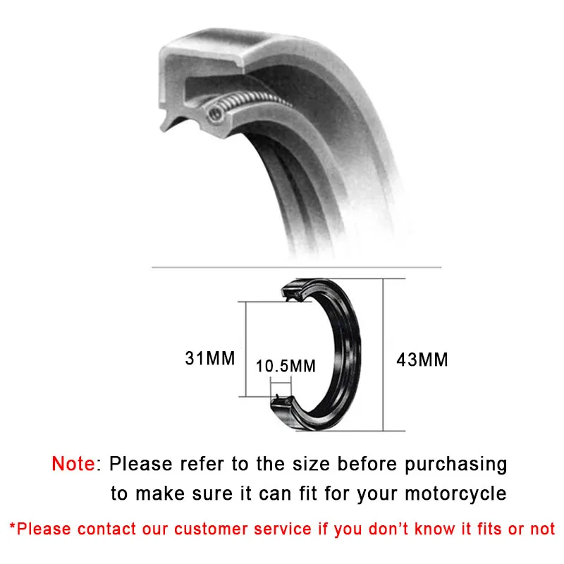 Для DERBI HONDA KAWASAKI KYMCO RIEJU SUZUKI YAMAHA 31x43x10 5 передняя вилка сальники пылезащитные