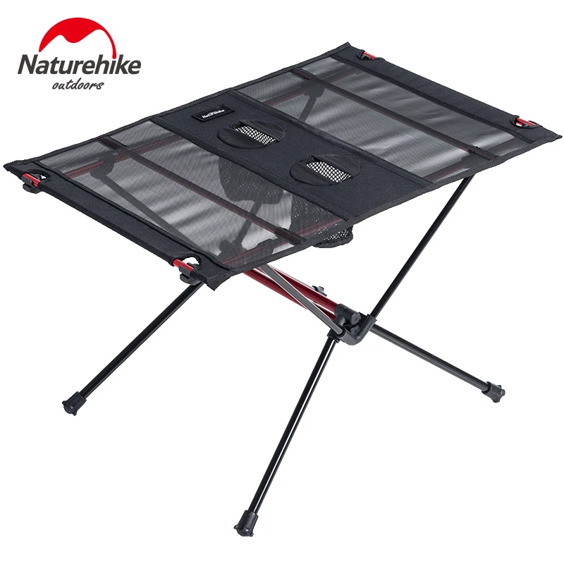 Naturehike ligero plegable de aluminio portátil enrollable al aire libre plegable mesa de Camping Patio de Metal mesa de Picnic plegable - 1