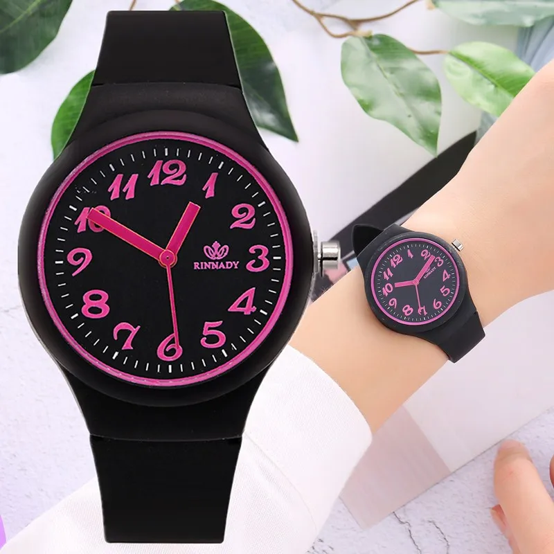 

Dropshipping Fashion Jelly Silicone Women Watches Luxury Brand Casual Ladies Quartz Clock Wristwatches Clock Gifts Montre Femme