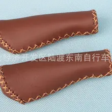 Кожаный трансформационный чехол для горного велосипеда в стиле ретро, Велосипедный Чехол из воловьей кожи на руль(с замком), нескользящий складной чехол из искусственной кожи B