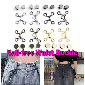 

27/32MM Nail-free Waist Buckle Waist Buckle Extender Adjustable Snap Button Removable Detachable Pant Clothing Sewing Supplies