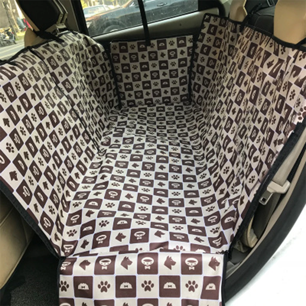 Водонепроницаемый Pet Carrier чехол для на автомобильное сиденье для перевозки собак вид сетки автомобиля заднего сиденья коврик Гамак Подушка протектор с молнией и карманами