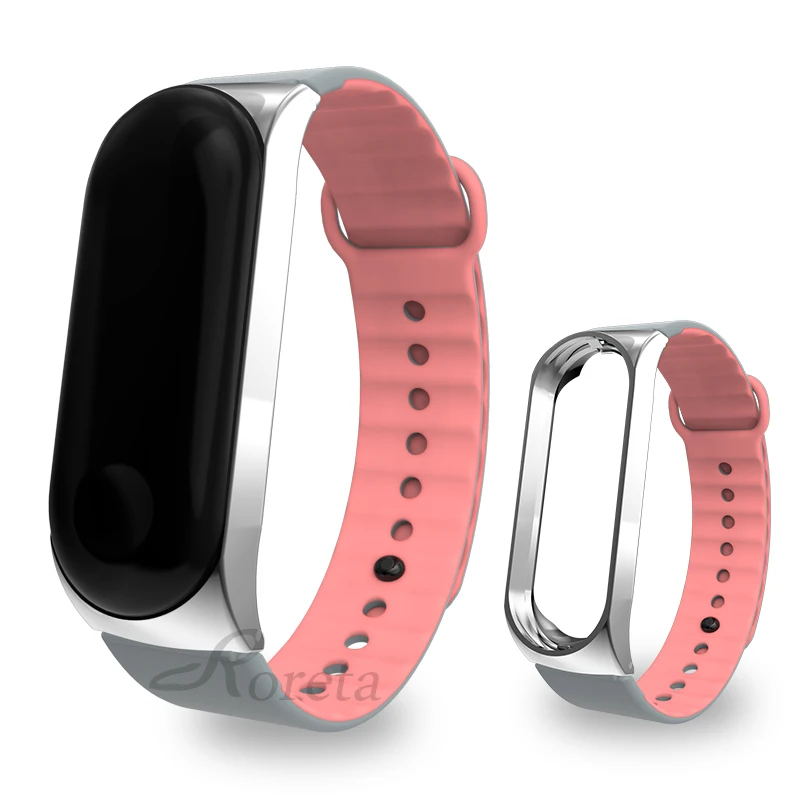Roreta для xiaomi mi Band 4 3 ремешок для спортивных часов mi band 4 3 силиконовые ремешки на запястье браслет для xiaomi mi band 4 3