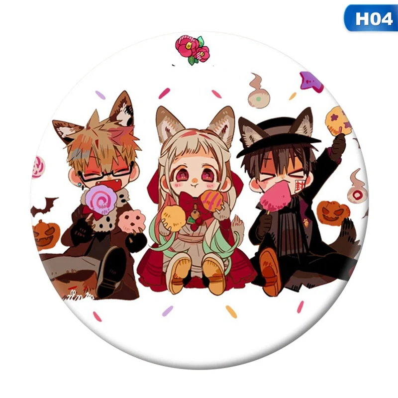 Toilet-Bound Hanako-kun Anime Badges On A Backpack Anime Icons Pins Badge Decoration Brooches Metal Badges For Clothes DIY vampire costume women