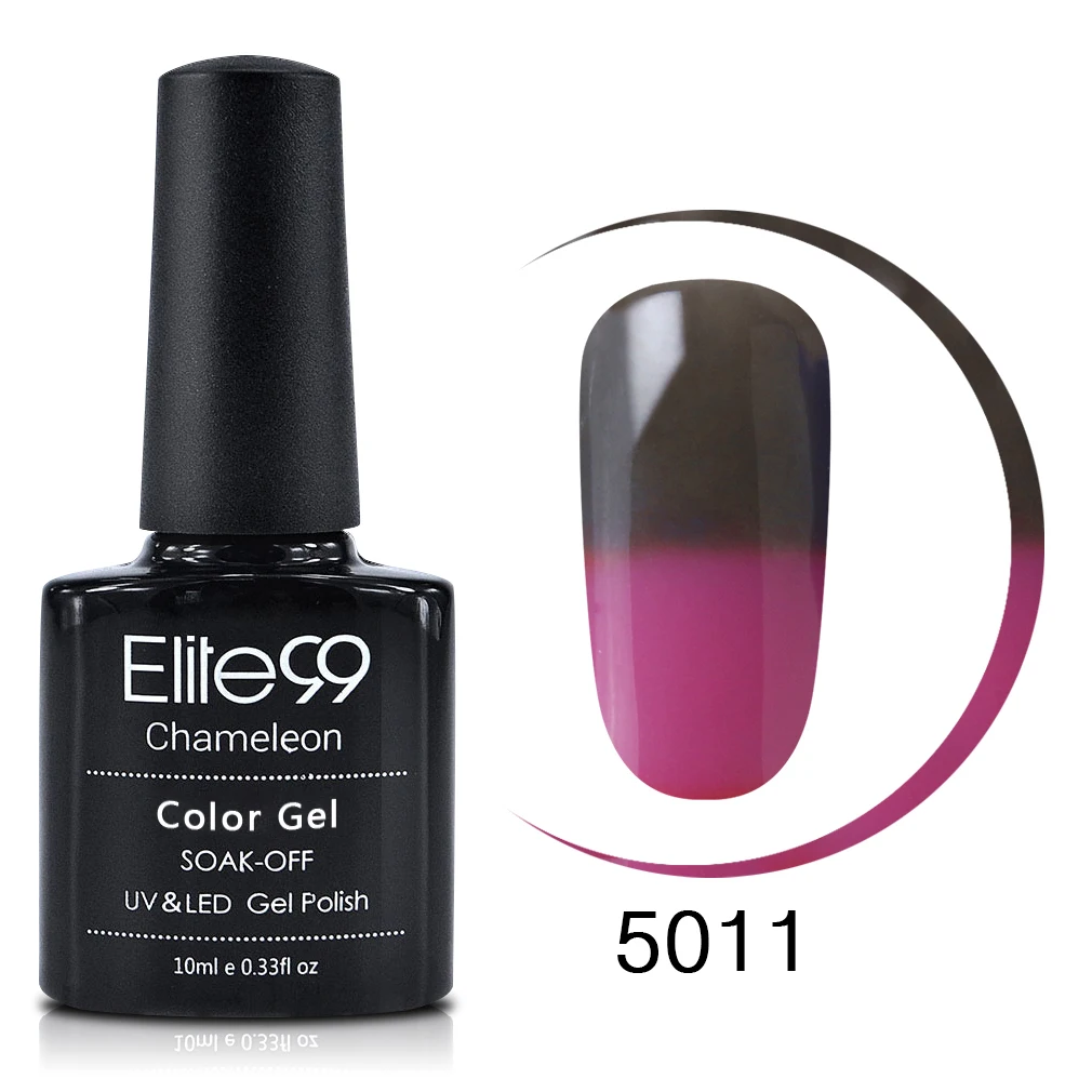 Elite99 10 мл термальный Цветной Гель-лак замочить от температуры гель для изменения цвета лака для ногтей Гибридный лак для гелей маникюр - Цвет: 5011