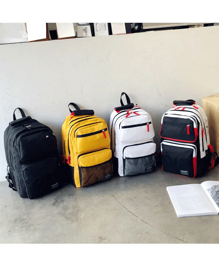 New Waterproof Nylon Backpack for Women Multi Pocket Travel Backpacks Female School Bag for Teenage Girls Laptop Backpack