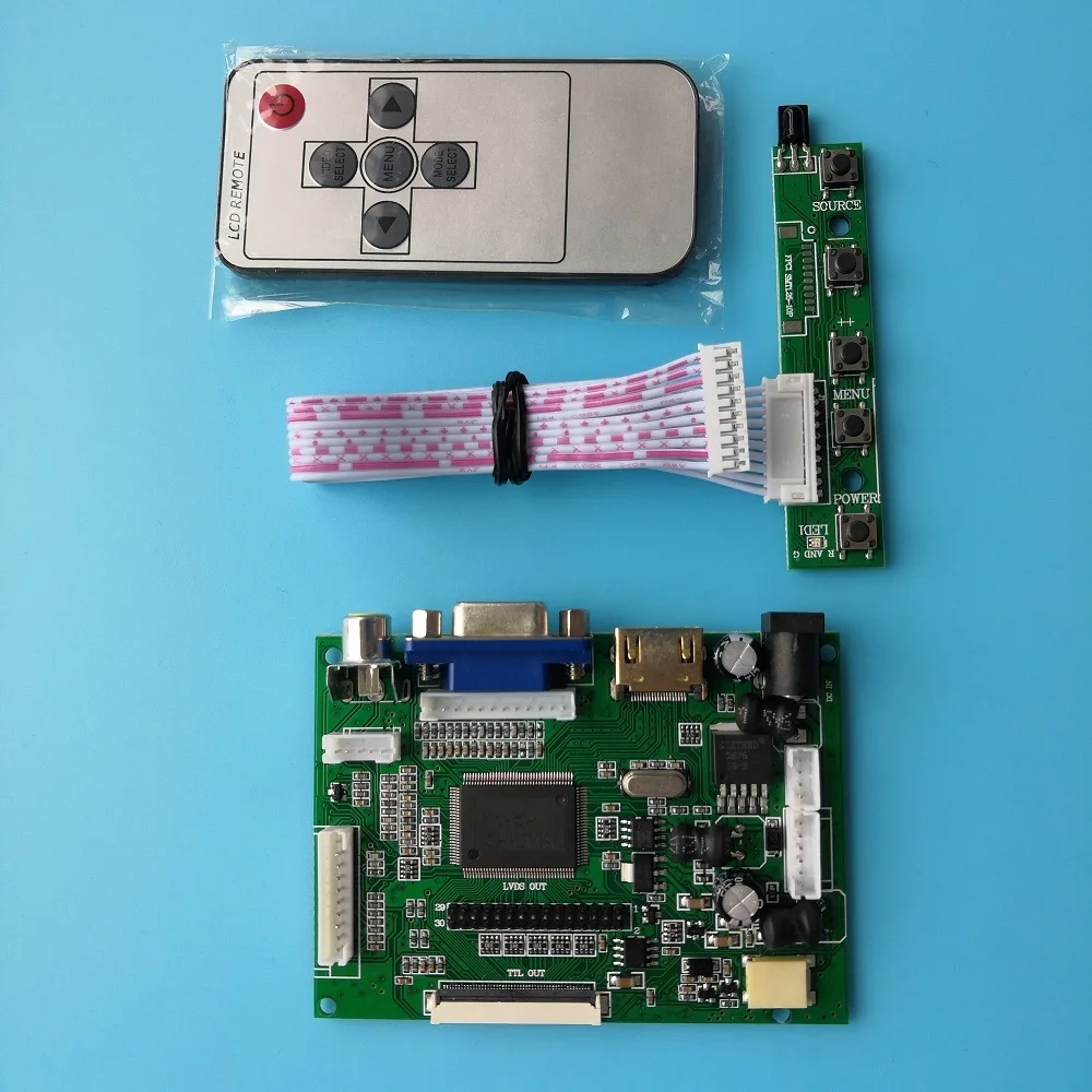 Для панели 7 0 &quotAT070TN94 800(RGB)× 480 50pin 2AV + VGA ЖК-пульт дистанционного управления плата