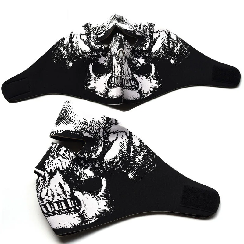 

Dust-proof Cycling Face Mask Bicycle Bike Outdoor Training Mask Face Shield CS Camouflage Skull Mask Punk Tactics Halloween Mask