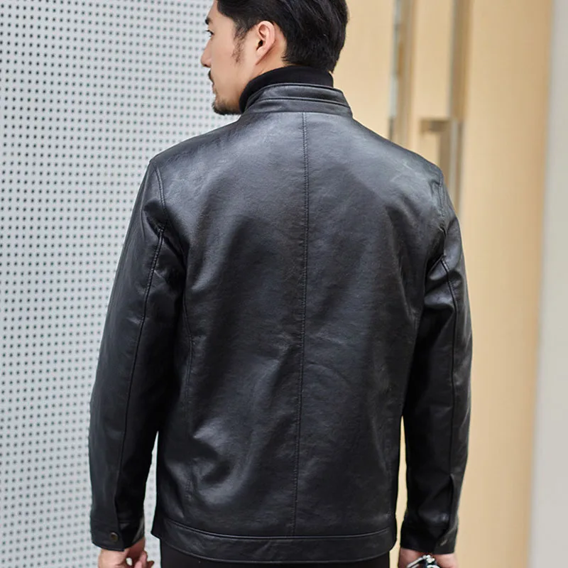 Low Price Leather Jacket Men Thick PU Leather Coat Winter Male Steam Punk Motorcycle Jackets Plus Size Clothes Jaqueta De Couro Masculina