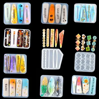 

Barrette Hair Clip Silicone Epoxy Resin Mold Hair Pin Jewelry Casting Mold Tools N58F