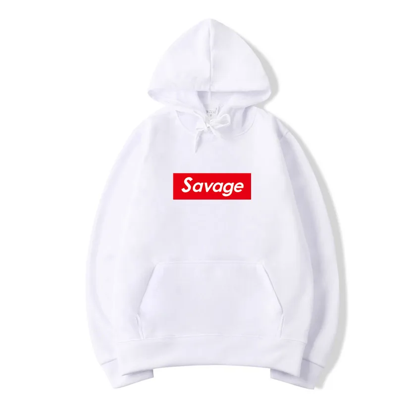 

2019 New Mens Hoodies Savage Hoodies Parody No Heart X Savage Mode Slaughter Gang ATL Cotton Long Sleeved Hoodies m