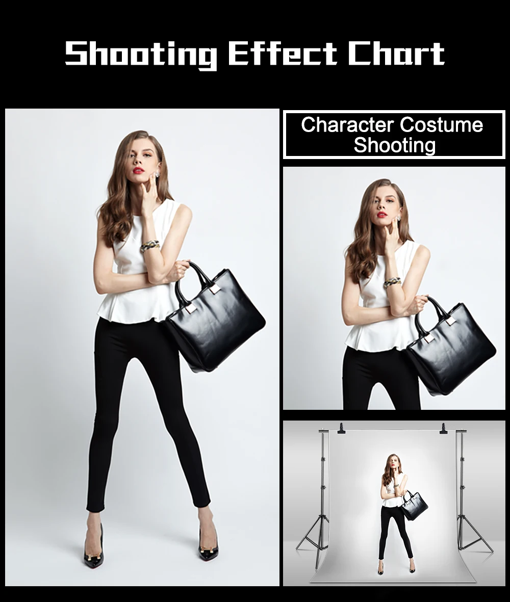 Carry Bag, Foto e Vídeo Studio Backdrop Stand, 2.4 m, 8.5x10ft