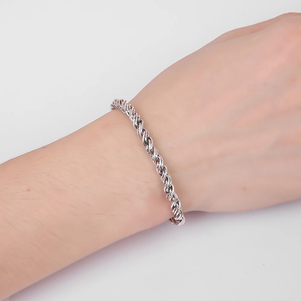 Женский браслет байкер Винтаж Тотем изогнутые окантовка цепочка Цвет: Старое