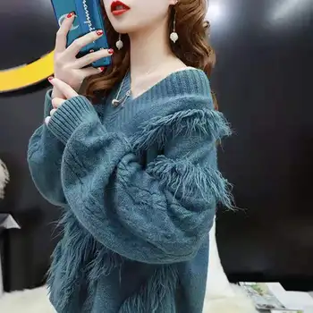 

Mazefeng Femininas Women Pull Sweaters 2020 New Short Style Sweater Jumpers Loose Style Harajuku Chic Short Sweater Twisted Pull