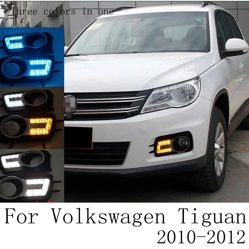 Drl For Volkswagen Vw Tiguan 2010 2011 2012 Daytime Running Lights Fog