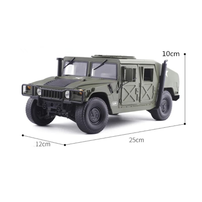 Коллекция 1:18 Масштаб 25 см пересечение леса поле боя модель автомобиля литой сплав военный автомобиль дисплей для взрослых