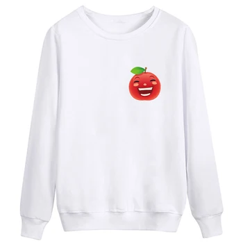 

2020 Fruit Pattern Printed Hoodies Men Casual Men Cotton White Clothing Mens Hoodies and Sweatshirts Hip Hop Tops