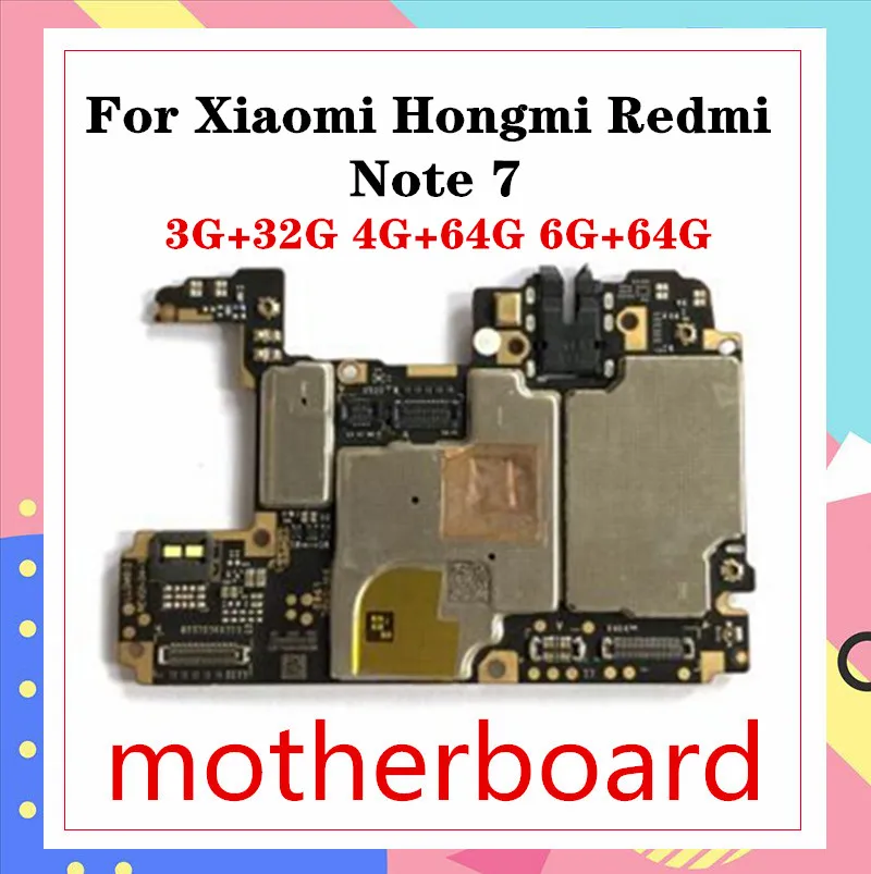 Для Xiaomi Hongmi Redmi Note 7 материнская плата Android установка с полными ЧИПАМИ