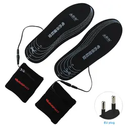 1 пара USB перезаряжаемая прогулочная теплая мягкая вставка Удобная зимняя обувь спортивная походная стелька с электроподогревом Открытый