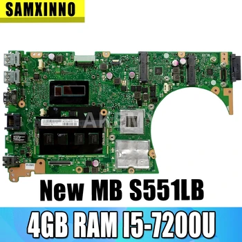 

Akemy S551LN mianboard For Asus S551LN S551LB S551L Vivobook Laptop motherboard I5-4210U GT840M 4G RAM REV2.2 Test