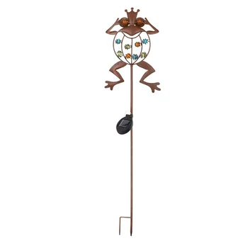 

Path Outdoor Frog Shape Solar Powered LED Garden Light Spike Walkway Decorative Patio Waterproof IP44 Yard Ground Lawn Landscape