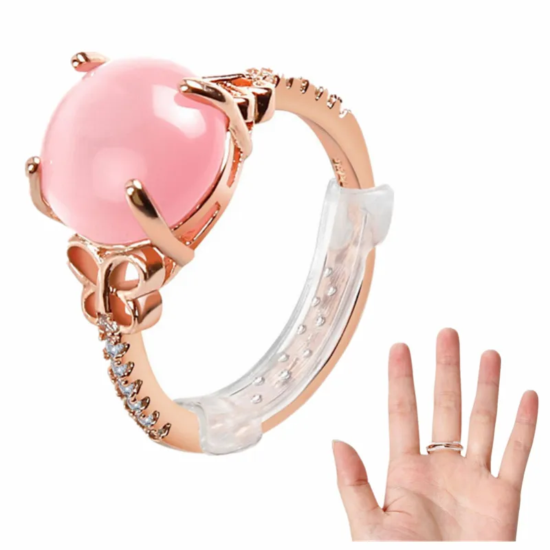 12 шт силиконовый невидимый Кольцо Прозрачный регулятор Размеры Невидимый