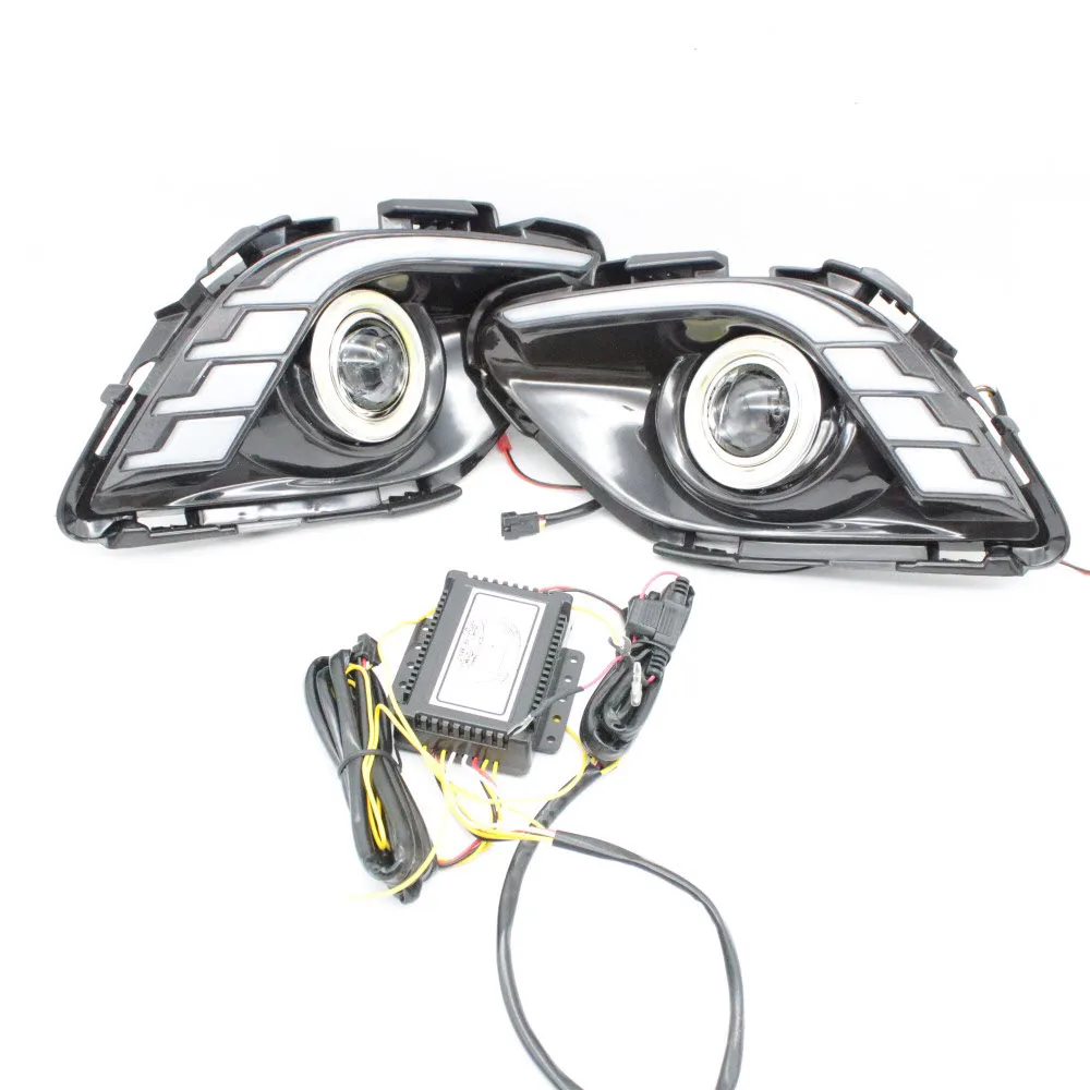 Для Mazda 6 2013~ COB angel eyes/светодиодный DRL дневные ходовые огни/Галоген или ксенон, противотуманная фара/противотуманная фара