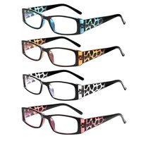Reading Glasses Ladies Quality Fashion Rectangular Frame with Comfort Spring Hinge Reader Eyeglasses for Women 2.0 3.0 4.0 5.0 1