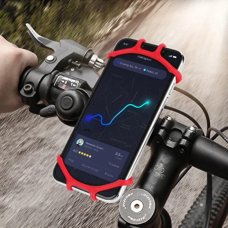 mobile holder for wall Bicycle Mobile Phone Holder Silicone Motorcycle Bike Handlebar Stand Mount Bracket Bike Mount Phone Holder for IPhone GPS Device iphone charging stand