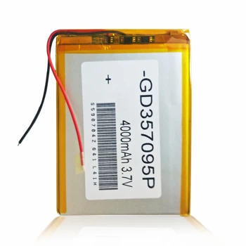 

357090 3.7V 4000mAh Rechargeable Li-Polymer Li-ion Battery For Digma Hit 3G HT7070MG HT7071MG 4G HT7074ML iDnD7 iDj7n