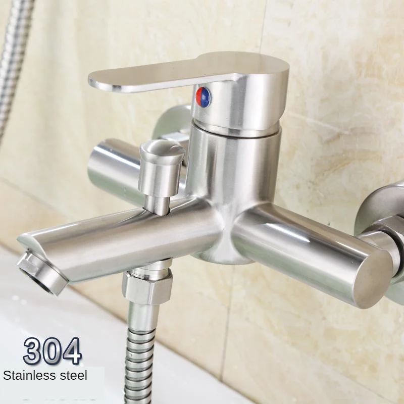 

304 Stainless Steel Pearl Triple Pulling Leucorrhea Water Extractor Shower Mixing Valve Bathtub Faucet Manufacturers A Generatio