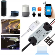 Интеллектуальная интеллектуальная система управления гаражными дверями, приложение для управления 16А 100-240 В, универсальная интеллектуальная система управления гаражом, монтажные аксессуары