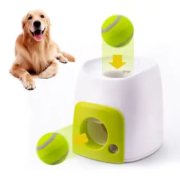 

2 in 1 Interactive Tennis Ball Toys Fetch Launcher Dog Pet Toys Automatic Throwing Mmachine Pet Ball Throw Device Emission